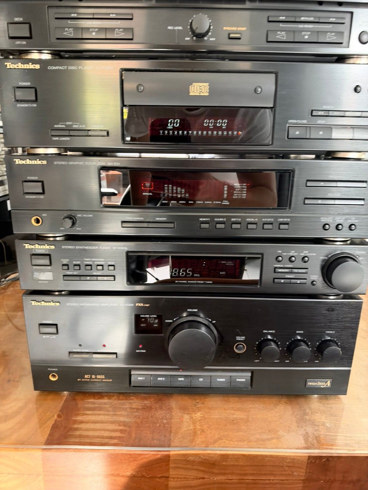 Technics stereo losse componenten equalizer midi versterker, Ophalen of Verzenden, Zo goed als nieuw, Cd-speler, Overige merken