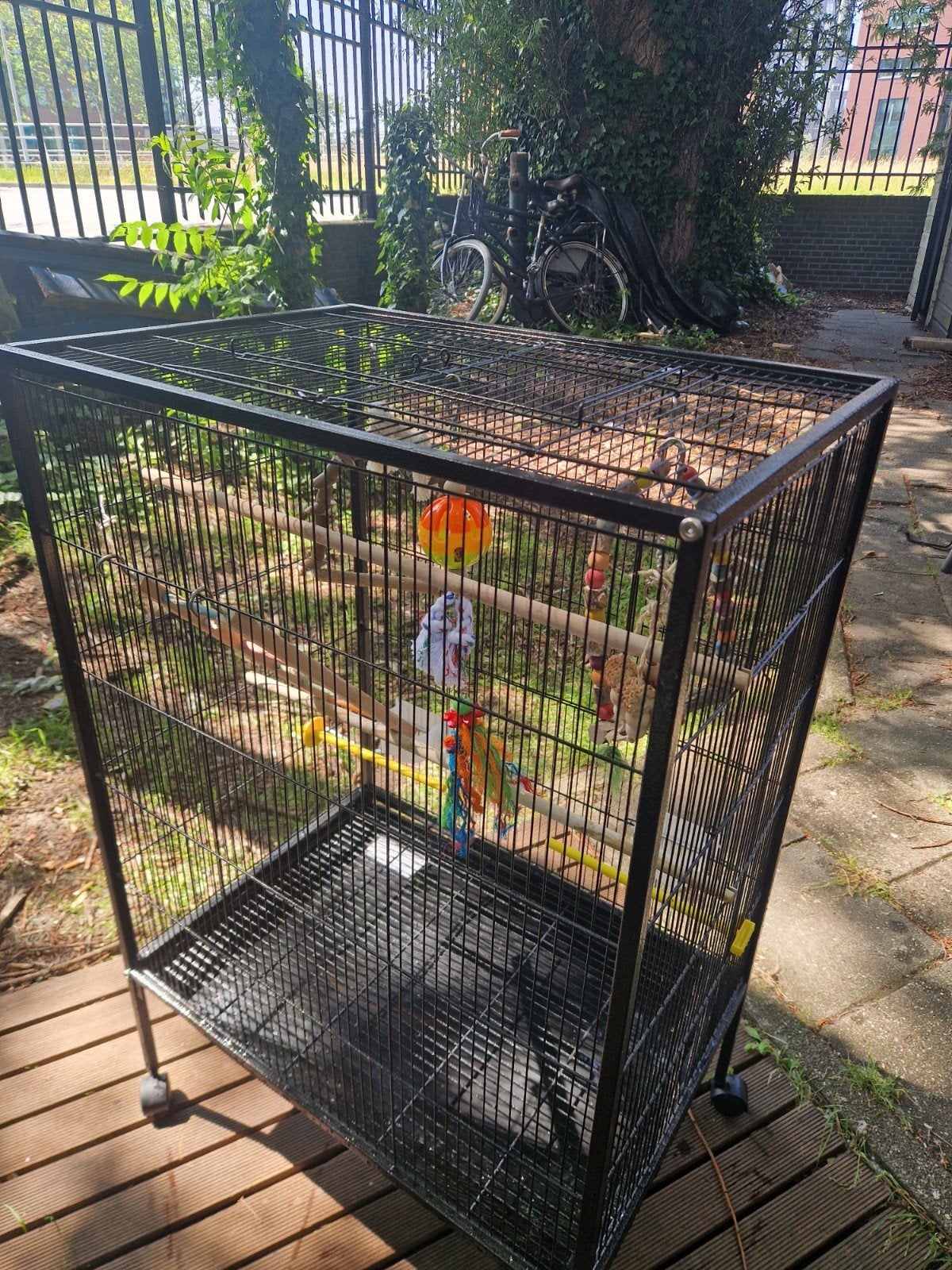 Vogelkooi, Ophalen, Zo goed als nieuw, Metaal, Vogelkooi