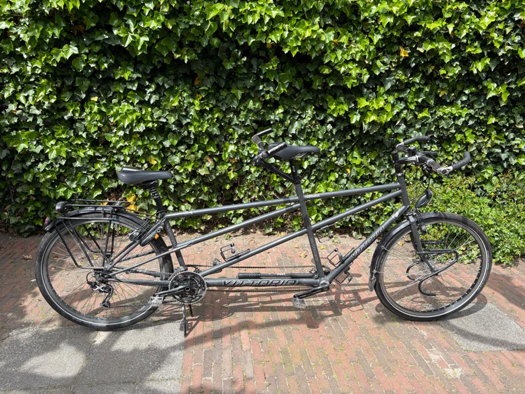 Sportieve Vittorio tandem fiets, Ophalen, Gebruikt, Velgrem, 61 cm of meer