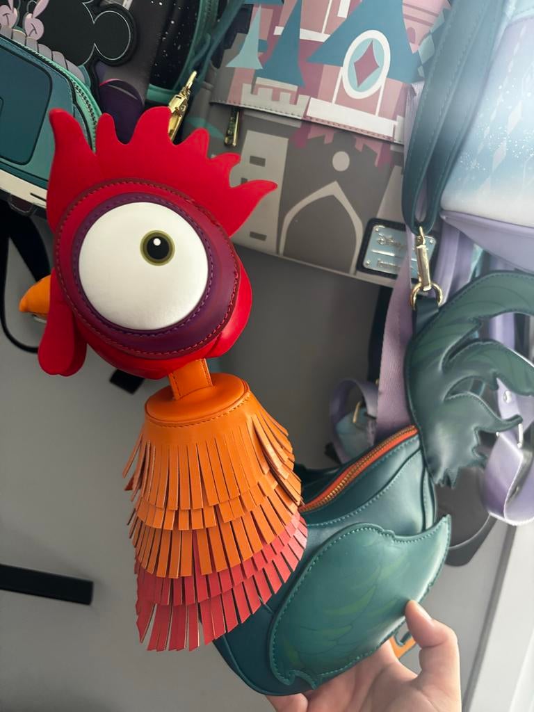Disney Loungefly Hei Hei Moana Kipzak Tas, Verzamelen, Disney, Ophalen of Verzenden, Zo goed als nieuw