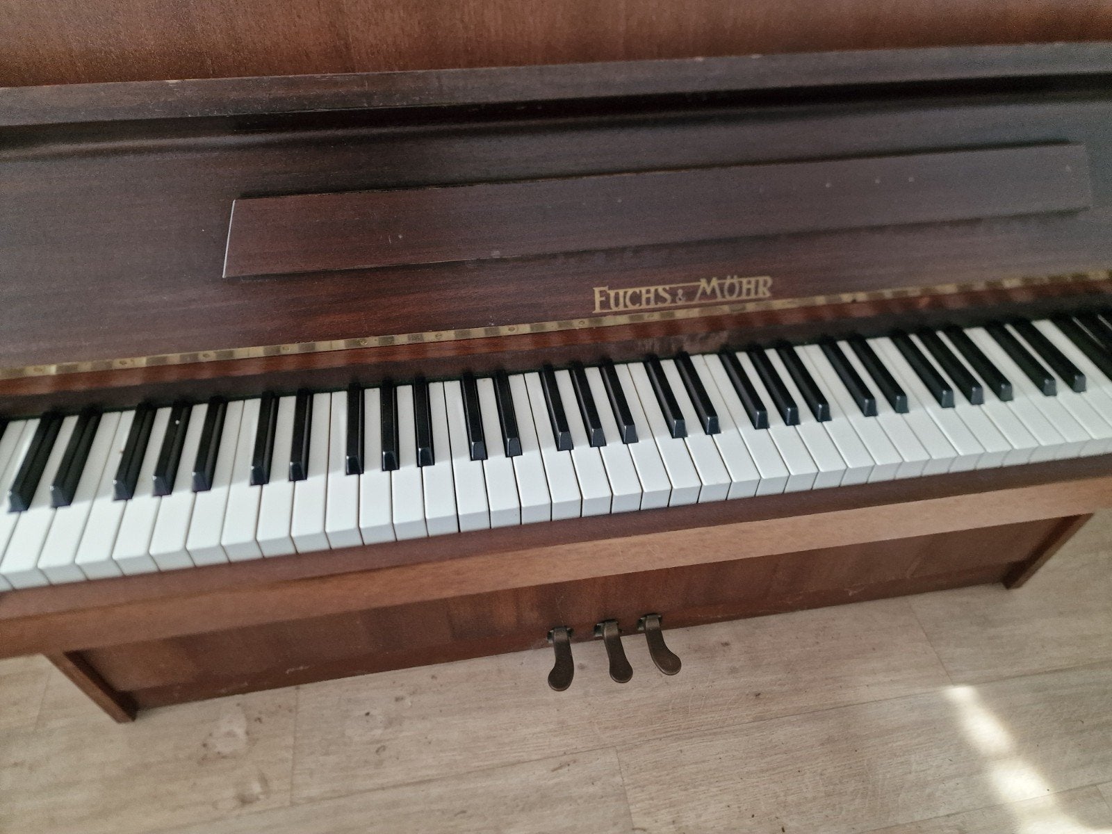 Fuchs & Möhr Piano, Ophalen, Gebruikt, Bruin, Piano