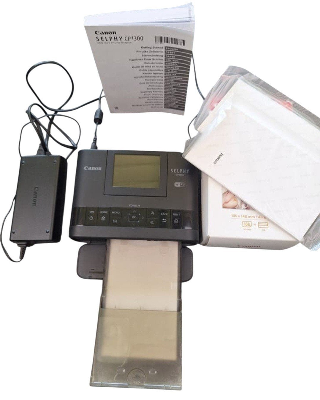 Canon Selphy CP1300 Fotoprinter met o.a. WiFi, EXTRA PAPIER, Fotoprinter, Canon, Ophalen of Verzenden, Zo goed als nieuw