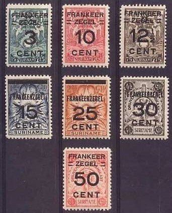 Suriname 130-136 Ongebruikt (01), Verzenden, Postfris