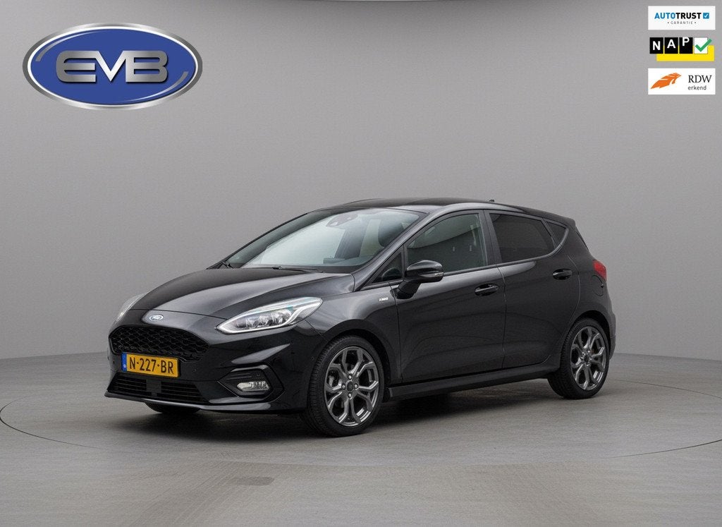 Ford Fiesta 1.0 EcoBoost 125 pk Hybrid ST-Line X, glazen pan, Auto's, Ford, Voorwielaandrijving, 125 pk, Gebruikt, Euro 6