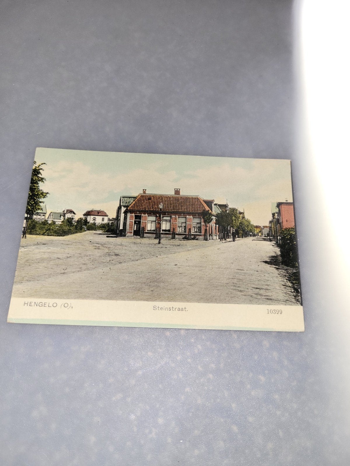 mooie ansichtkaart steinstraat hengelo, Ophalen of Verzenden, Overijssel