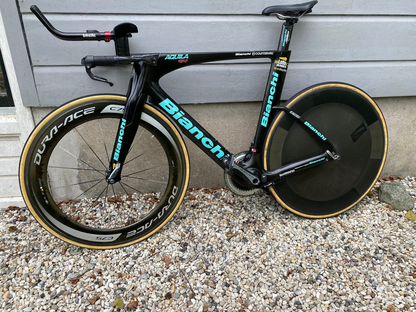 Bianchi tijdritfiets, Gebruikt, Carbon, Heren, Meer dan 20 versnellingen
