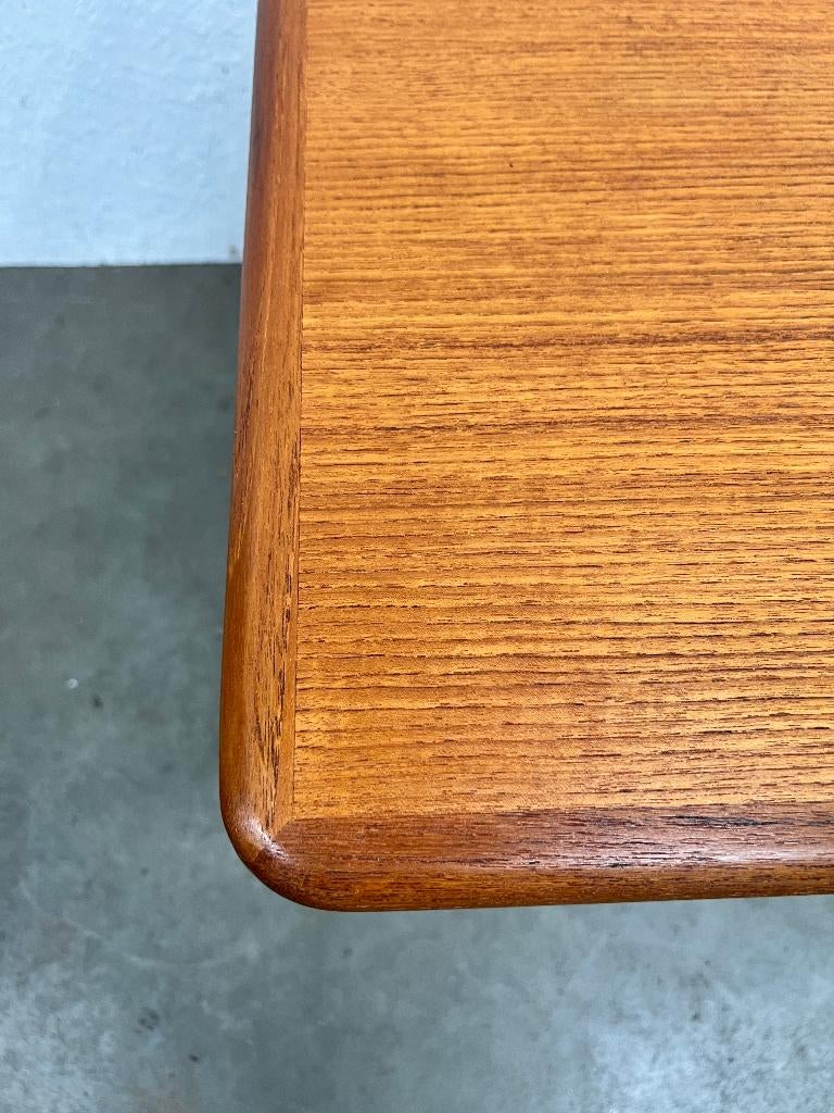 Vintage Gerestaureerde Deense Salontafel, 1960's, Teakhout, Ophalen, Gebruikt, 100 tot 150 cm, Vintage, Midcentury, Deens Design, MCM