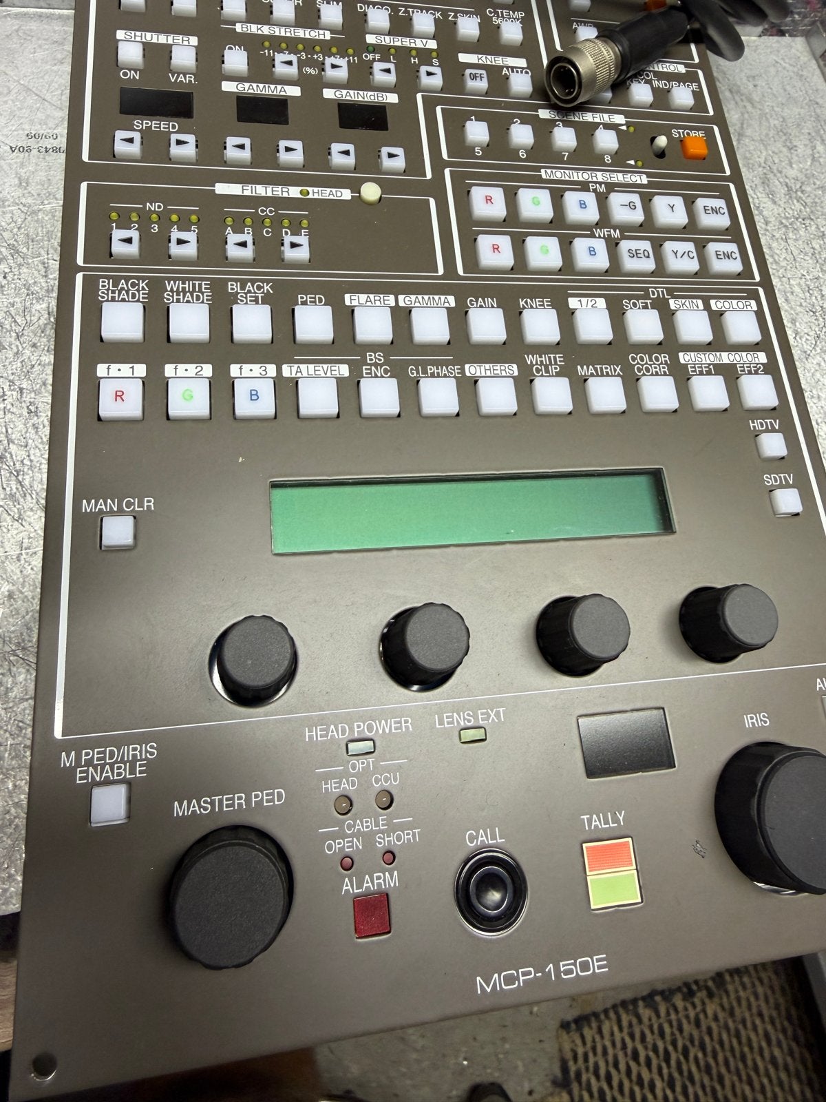 Ikegami MCP-150E Camera Control Panel met aansluitkabel, Ophalen of Verzenden, 8mm