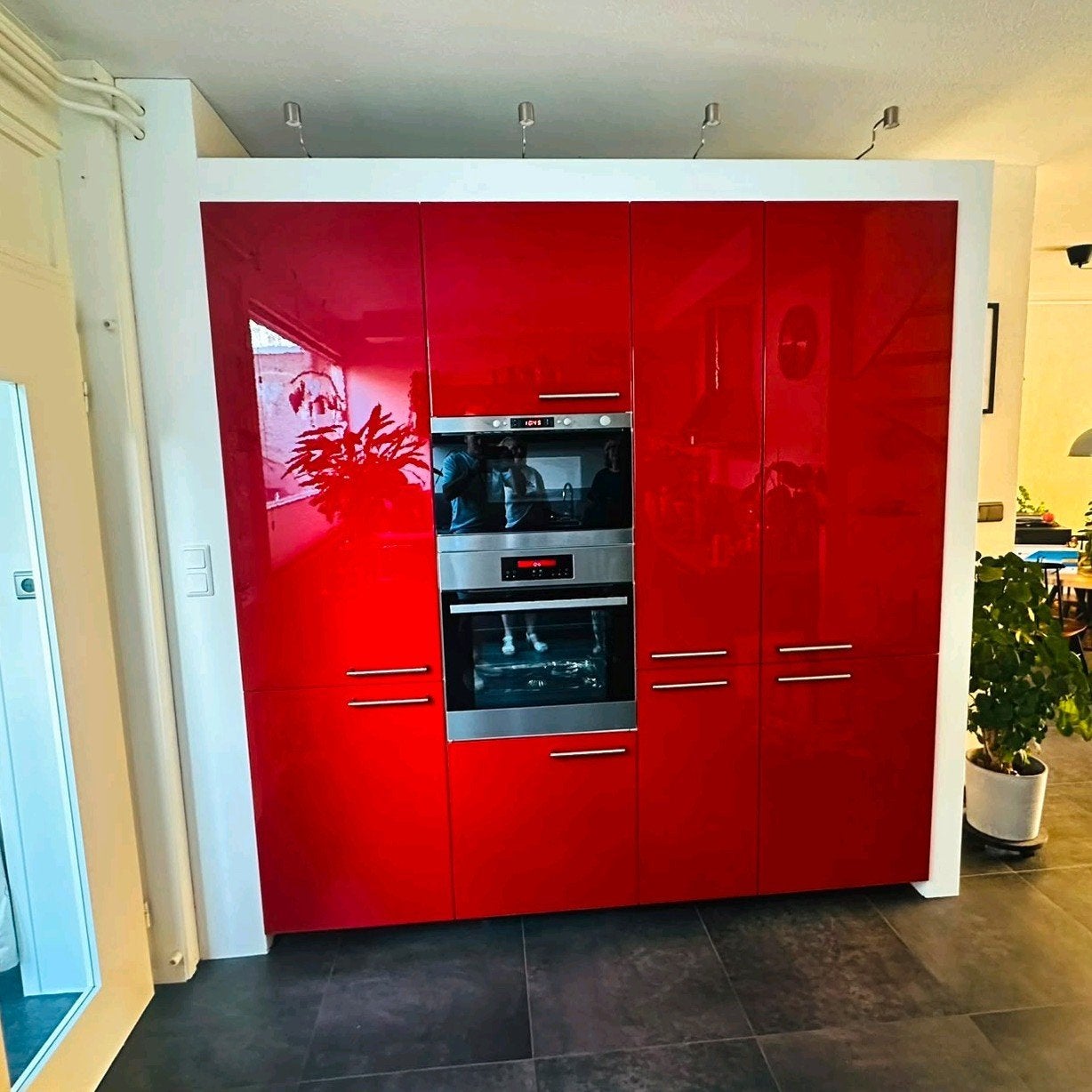 IKEA KALLARP Hoogglans Donkerroodbruine Keukendeurtjes (8x), Huis en Inrichting, Keuken | Complete keukens, Ophalen of Verzenden