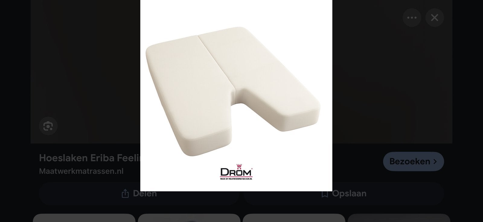 Linker matras Eriba Nova Light 442, Caravans en Kamperen, Ophalen, Zo goed als nieuw