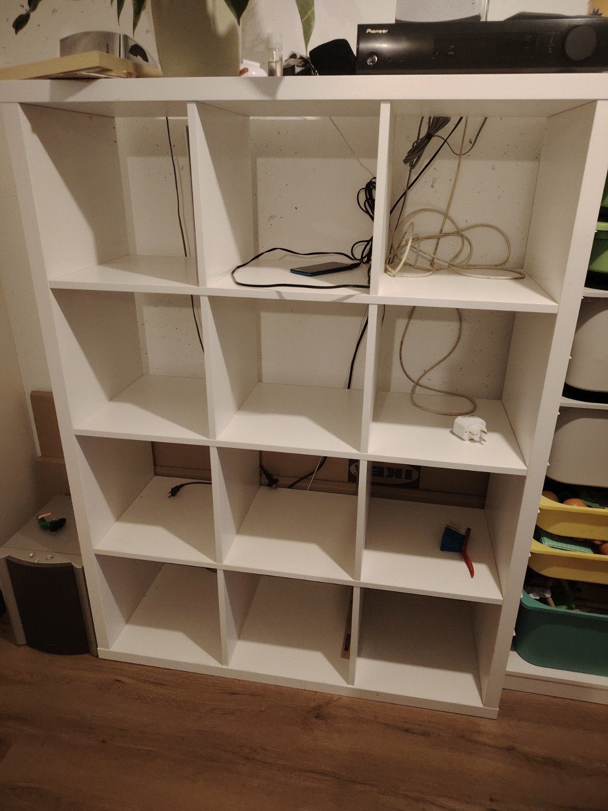 Witte Kallax kast met 16 vakken, Huis en Inrichting, Ophalen, Met plank(en), Gebruikt, 100 tot 150 cm