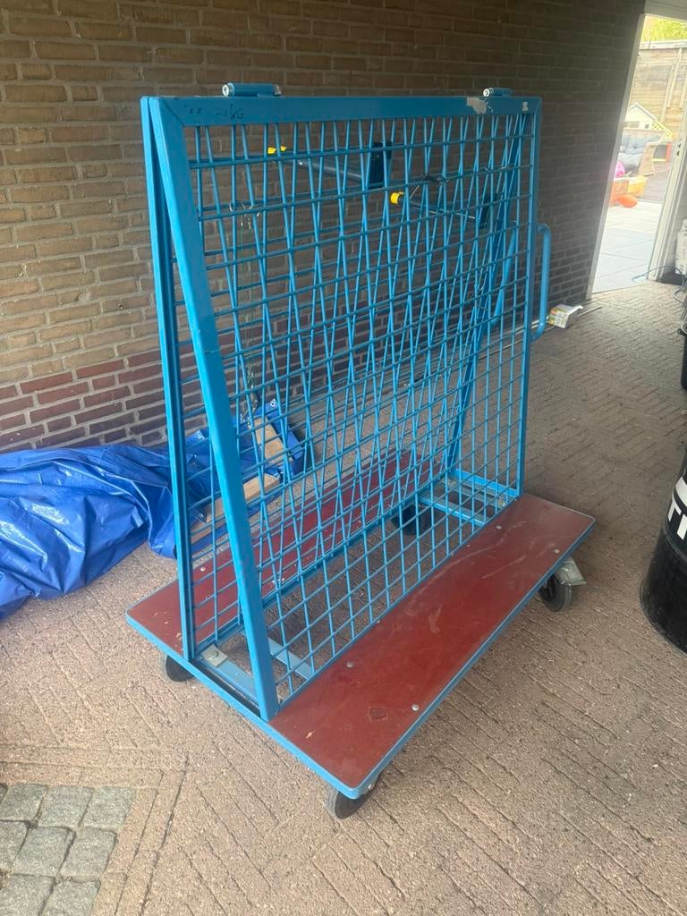 platen wagen, Doe-het-zelf en Verbouw, Transportwagens, 100 liter of meer, Ophalen, Zo goed als nieuw, Transportkar
