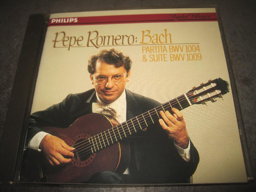 Pepe Romero plays Bach Partita & Suite gitaar op Philips, Ophalen of Verzenden, Classicisme, Gebruikt, Kamermuziek
