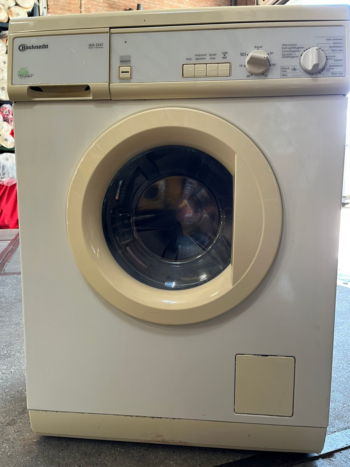 Wasmachine Bauknecht, Ophalen, Gebruikt, 1200 tot 1600 toeren, 85 tot 90 cm