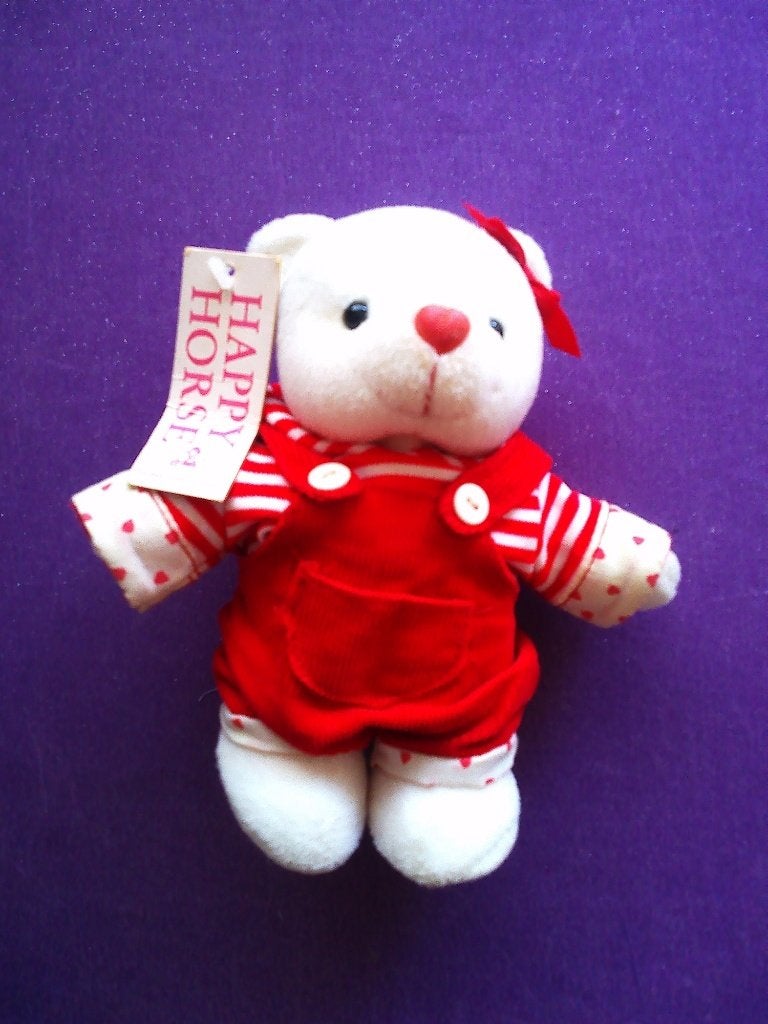 32 JARIGE HAPPY HORSE Knuffel BEER VALENTINE 1 1994 **Nieuw*, Beer, Happy Horse, Nieuw, Ophalen of Verzenden