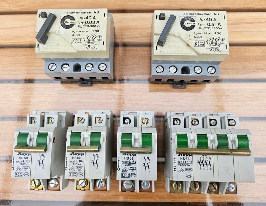 Installatie automaten Kopp en aardlekschakelaars Condor., Ophalen of Verzenden, Overige typen