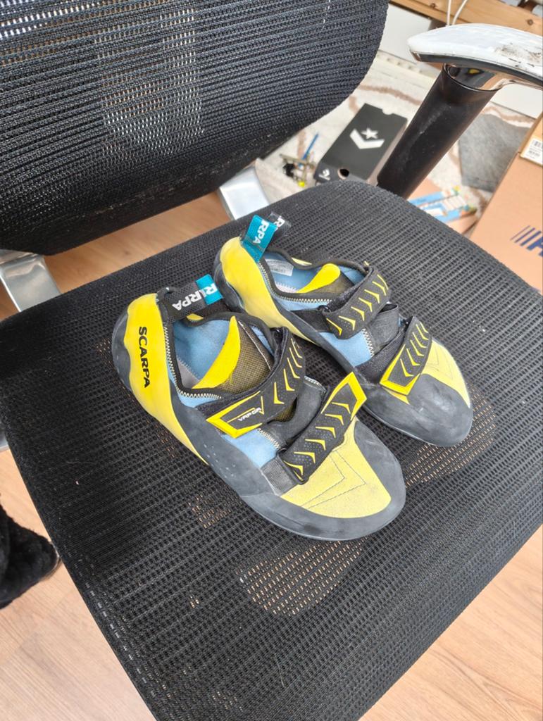 Scarpa Vapor V klimschoenen - Maat 45.5, Ophalen of Verzenden, Gebruikt