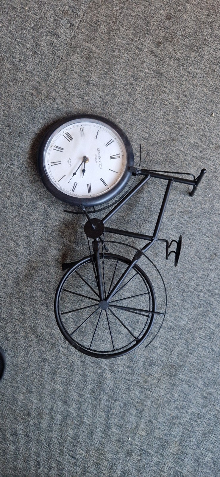 Grappige fietsklok - Wandklok in fietsdesign, Ophalen, Analoog, Retro, Zwart