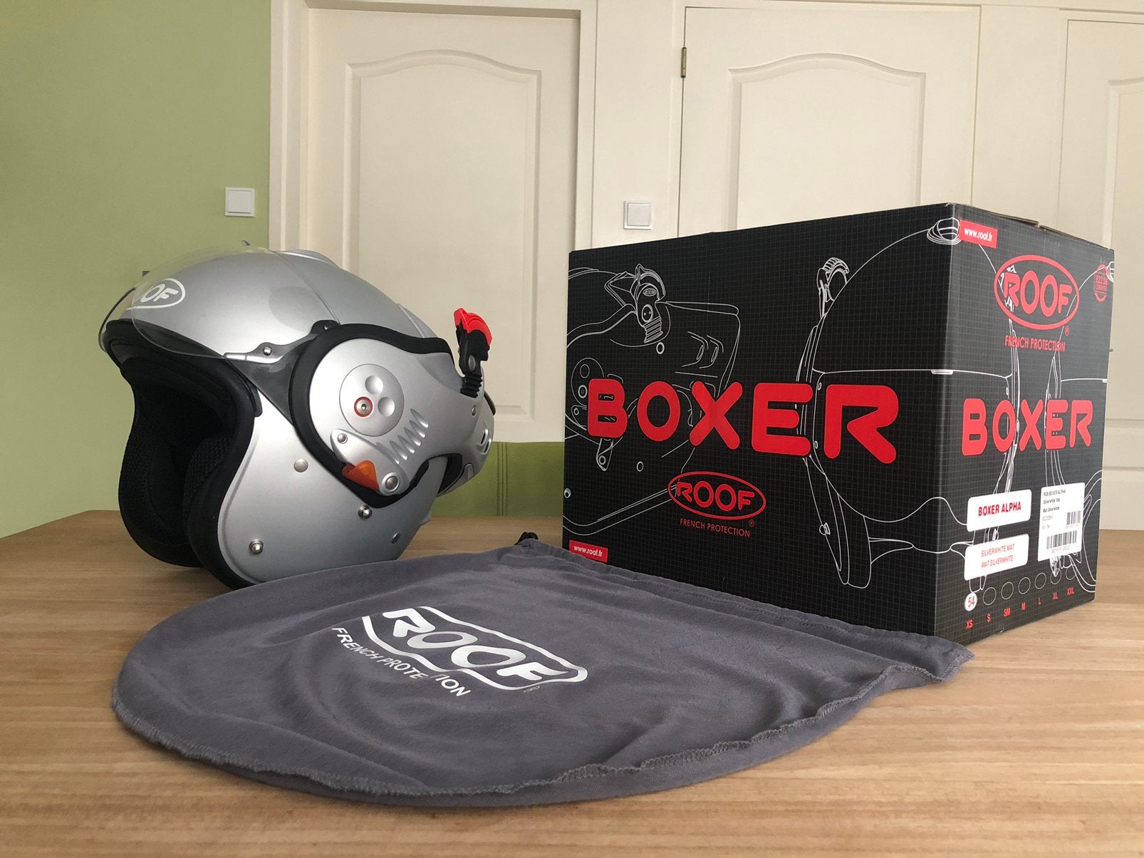 Roof Boxer Alpha - XS - Nieuwstaat, Overige merken, XS, Systeemhelm, Ophalen of Verzenden