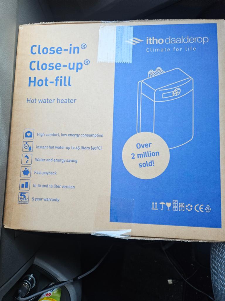 Itho Daalderop Close-in/Close-up Hot-fill Boiler, Nieuw, Minder dan 3 jaar oud, Minder dan 20 liter, Boiler