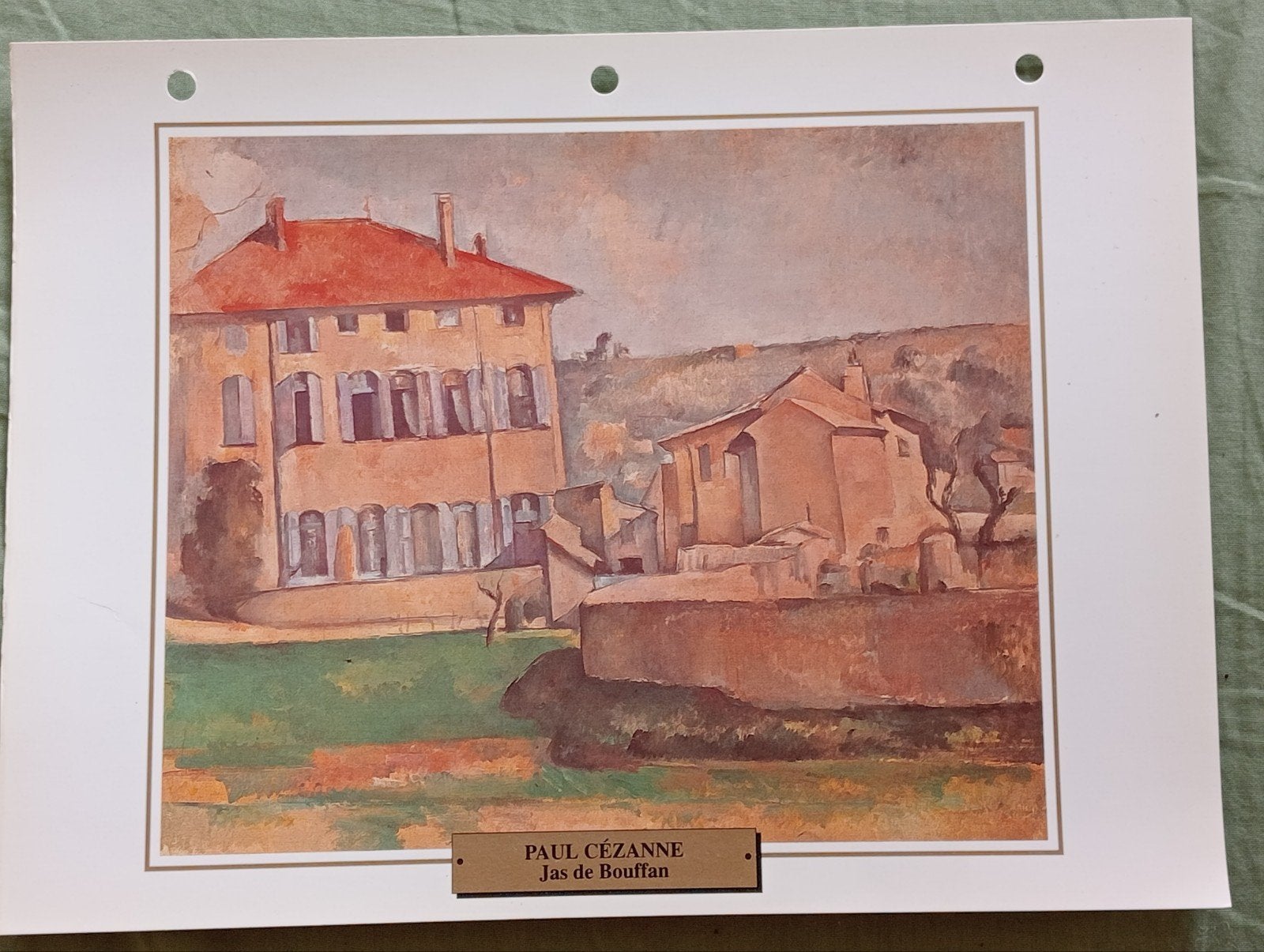 Paul Cezanne Jas de Bouffan print 1995, Ophalen of Verzenden