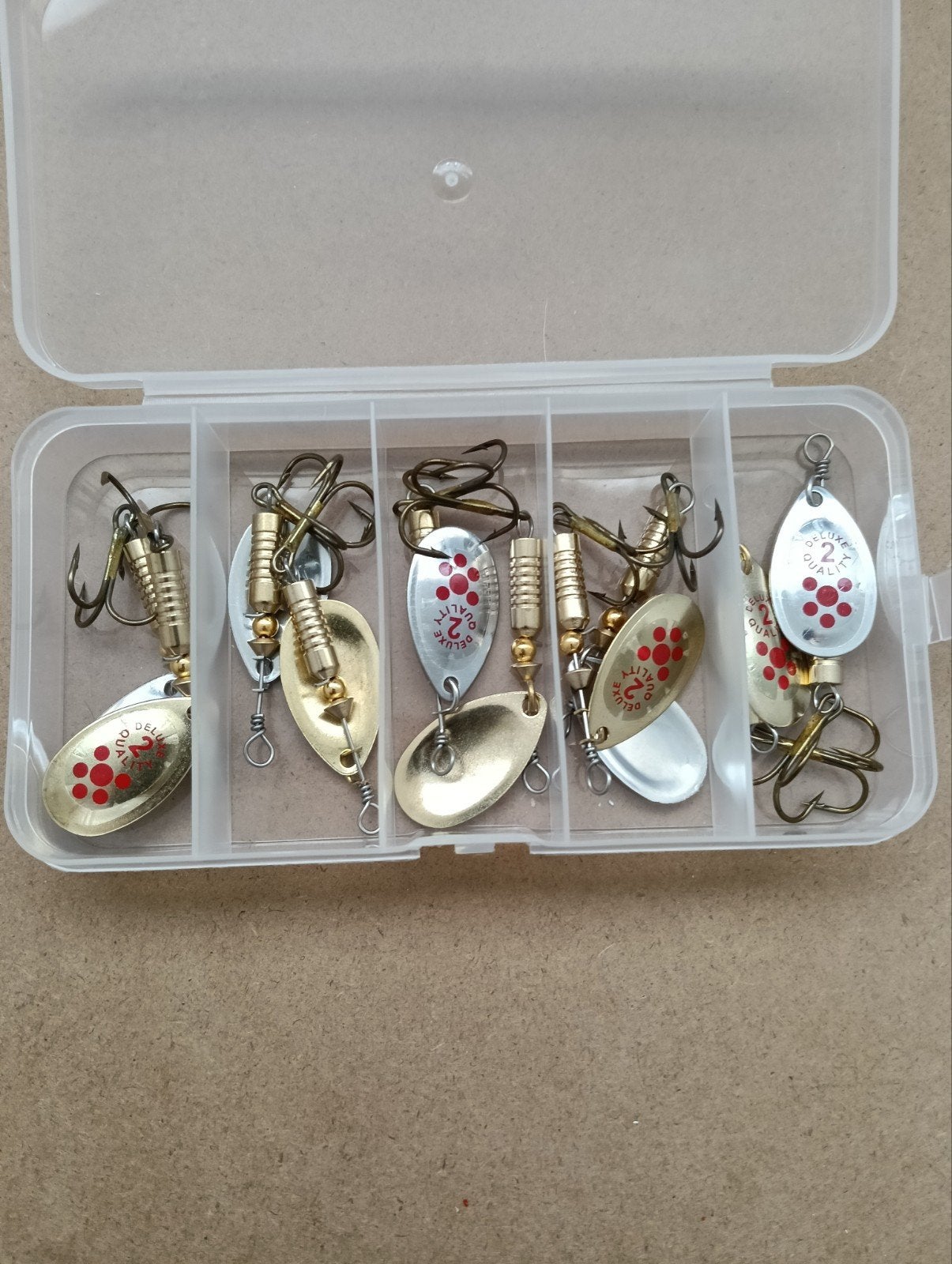 10 Spinners Blinker Goud Zilver 6cm 3 gram, Ophalen of Verzenden, Nieuw, Overige typen