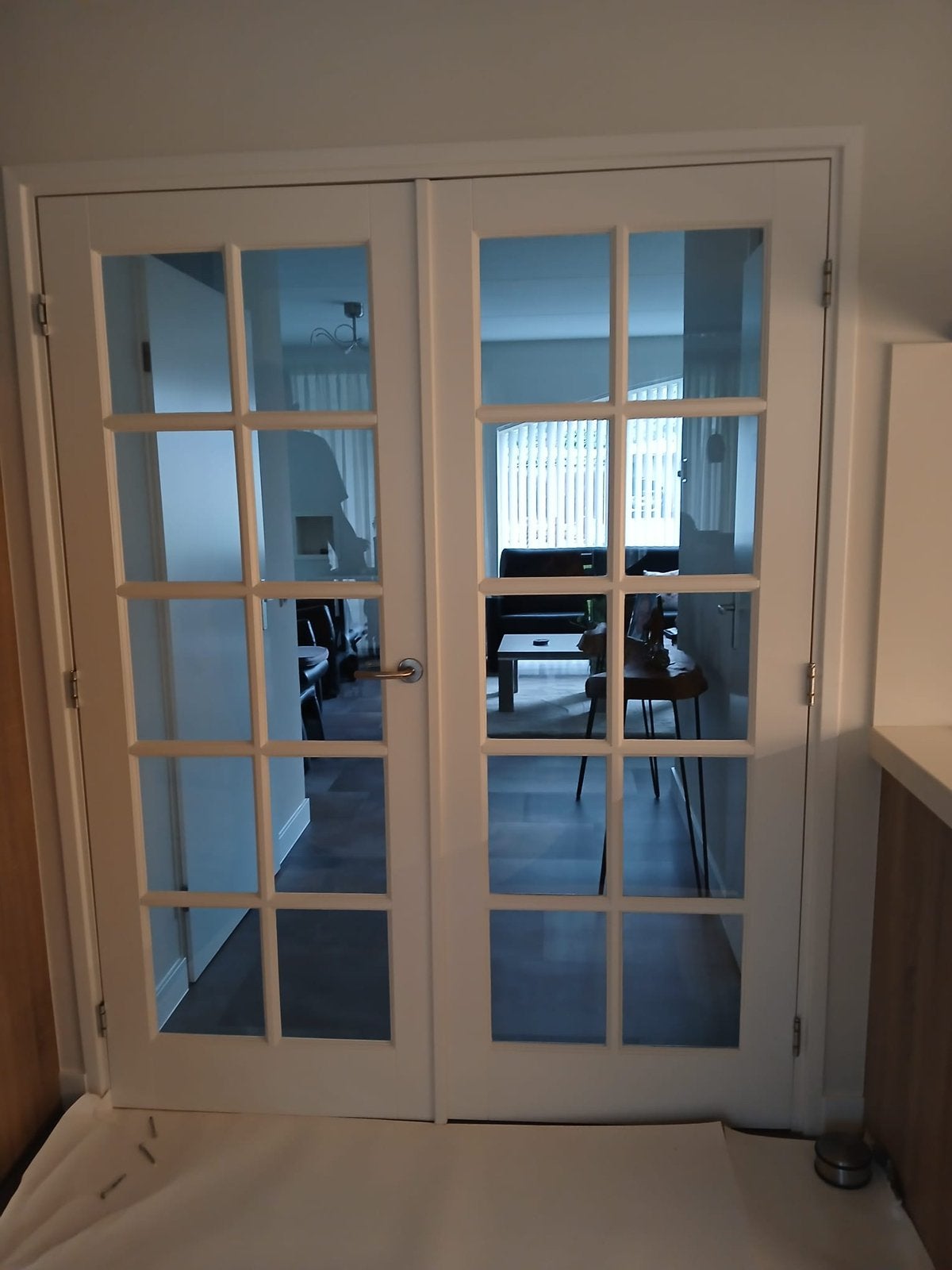Ensuite deuren 2x 780x2015mm incl H&S en kozijn, Binnendeur, Ophalen of Verzenden, 200 tot 215 cm, Glas