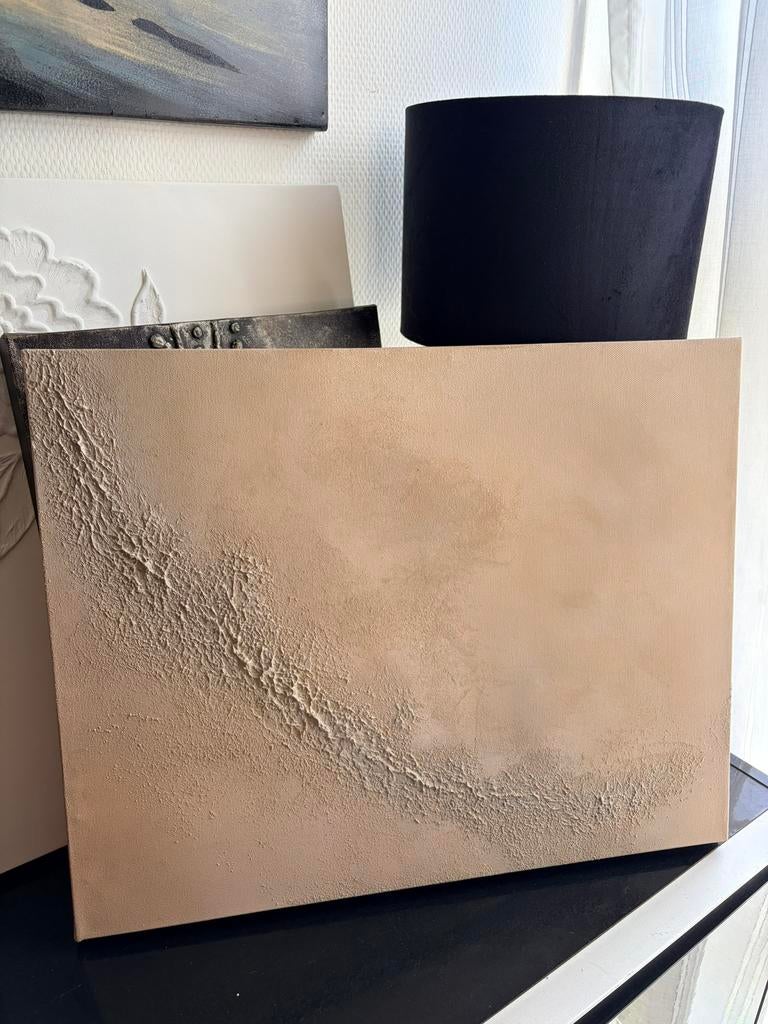 Handgemaakt structuur schilderij “Dessert texture”, Antiek en Kunst, Kunst | Schilderijen | Abstract, Ophalen