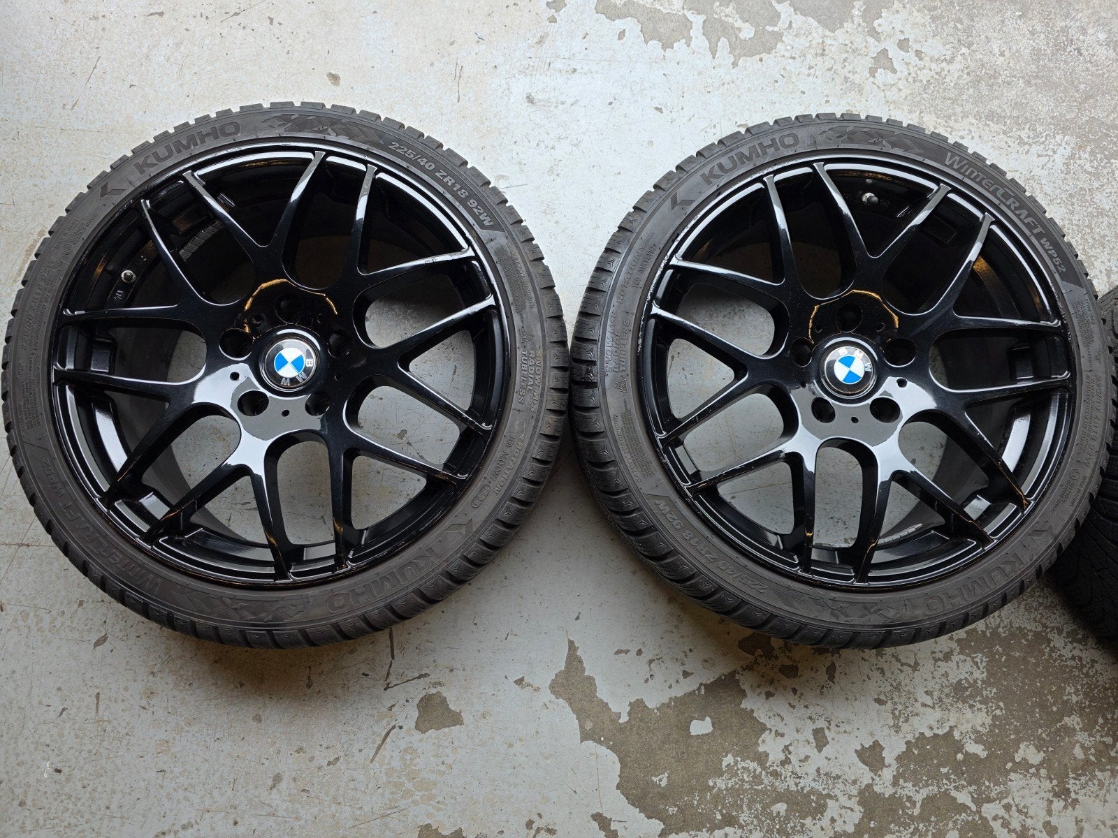 Voor 2-serie BMW 18" velgen, Kumho winterbanden 225/40 R18, Ophalen, 18 inch, Gebruikt, Banden en Velgen