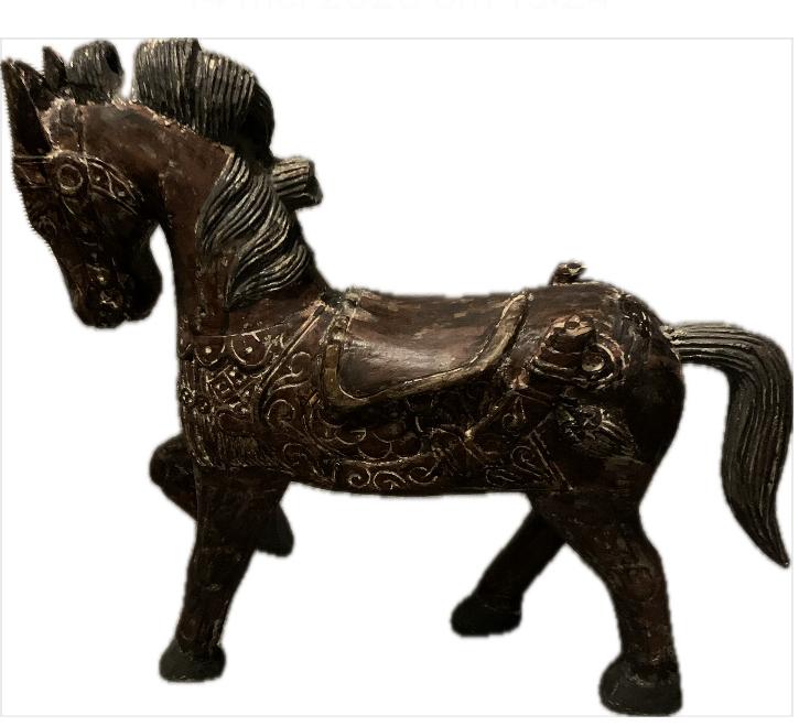 Houten paard, Antiek en Kunst, Kunst | Beelden en Houtsnijwerken, Ophalen, Hout, Houtsnijwerk