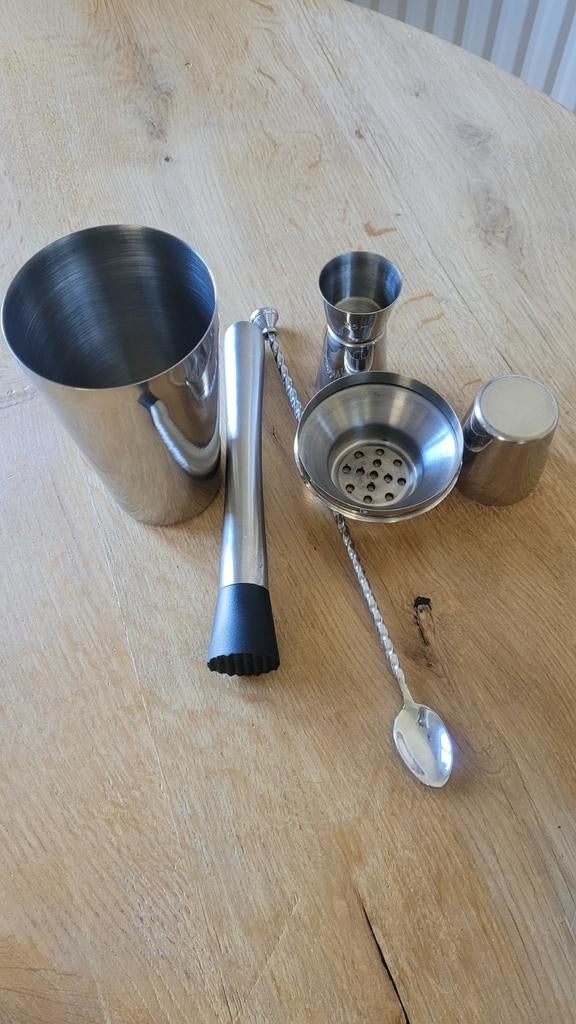 Cocktail Shaker Set - Zomerse Cocktails Maken, Ophalen of Verzenden, Zo goed als nieuw