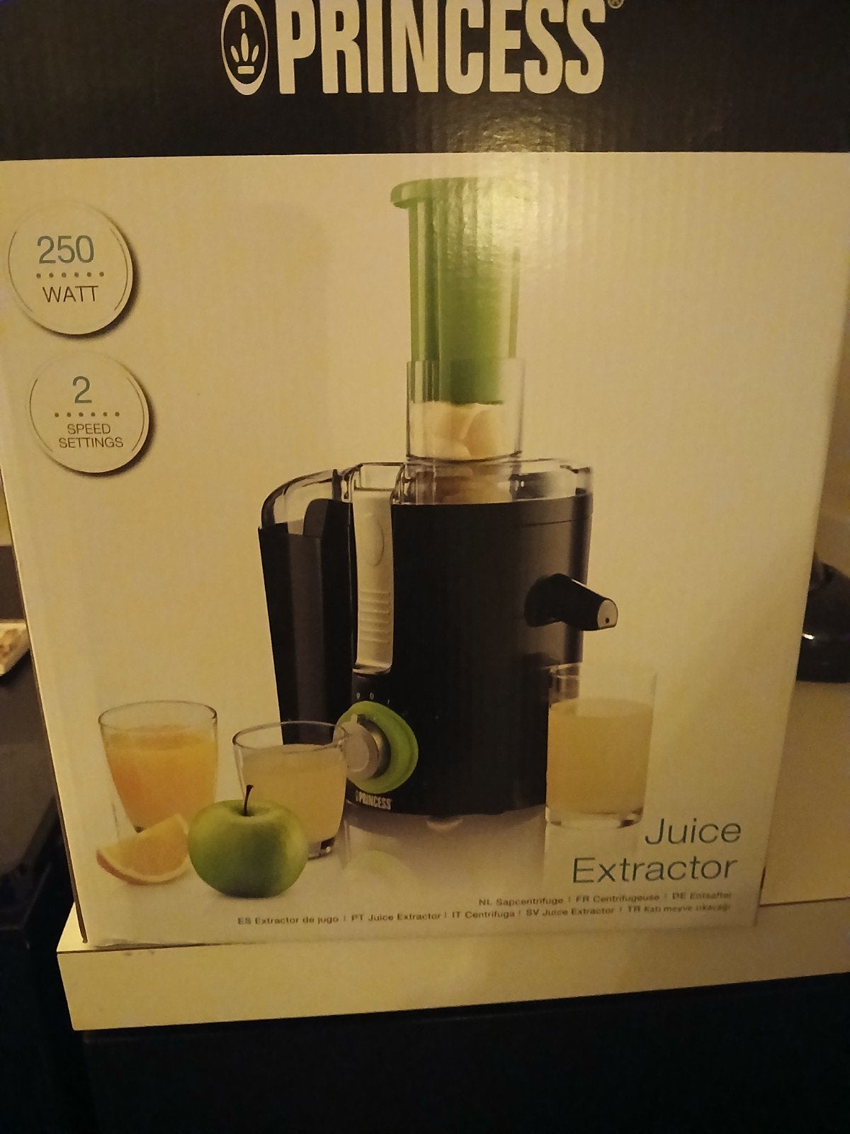 Princess Juice Extractor - Sapcentrifuge 250W, Ophalen of Verzenden, Nieuw, Elektrisch, Sapcentrifuge