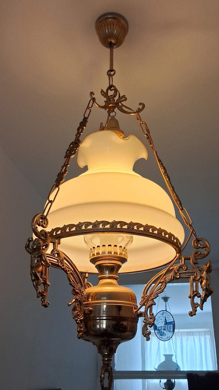 Antieke/Kroonluchter/Hanglamp, Ophalen, Gebruikt