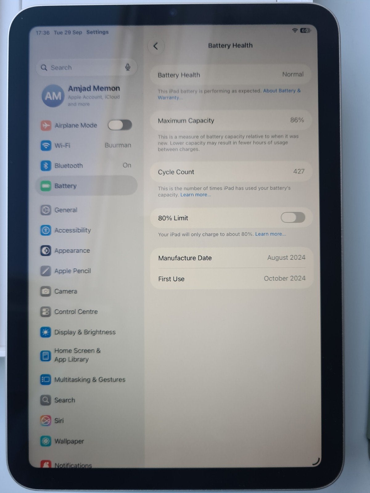Foto 8 van ipad mini 7 - A17 pro