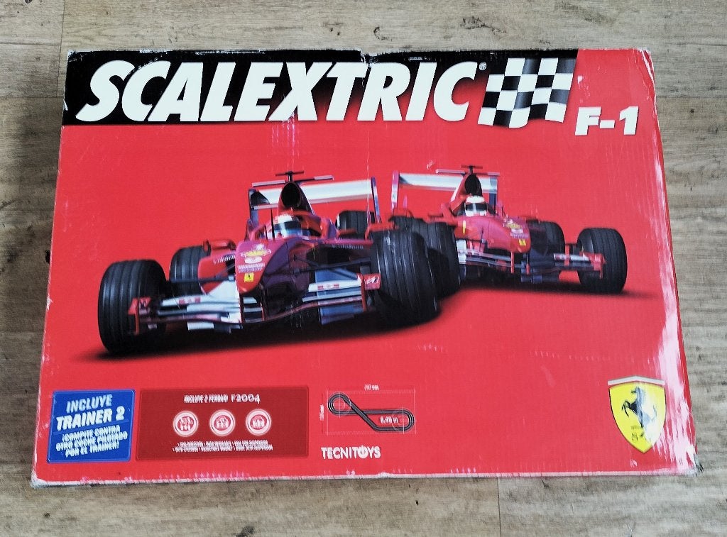 Scalextric Technitoys Ferrari F1 Racebaan 6.49 mtr., Zelf te bouwen, Elektrisch, Ophalen, Overige merken