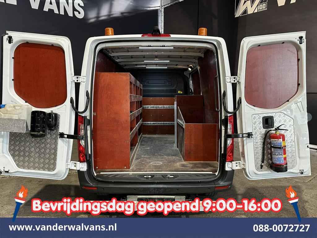 Mercedes-Benz Sprinter 316 CDI 164pk 3500kg Trekhaak L2H1 In, Auto's, Bestelauto's, Multifunctioneel stuurwiel, Gebruikt, 4 cilinders