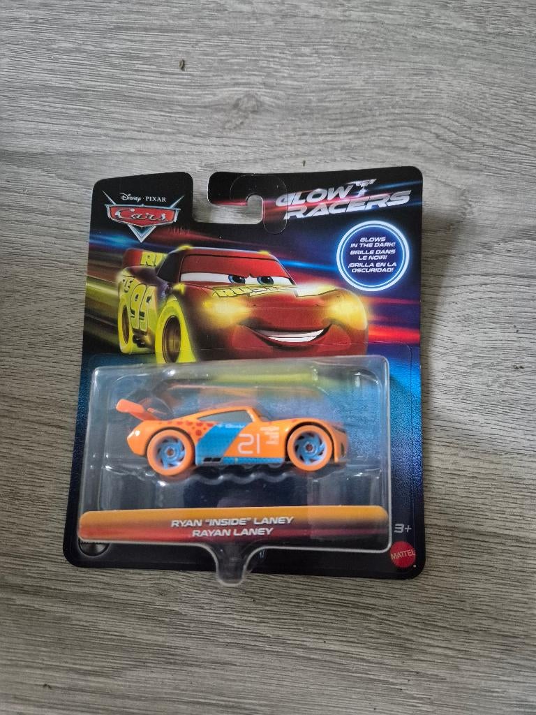 Disney Pixar Cars Glow Racers ryan "inside" laney rayan lane, Ophalen of Verzenden, Nieuw, Auto
