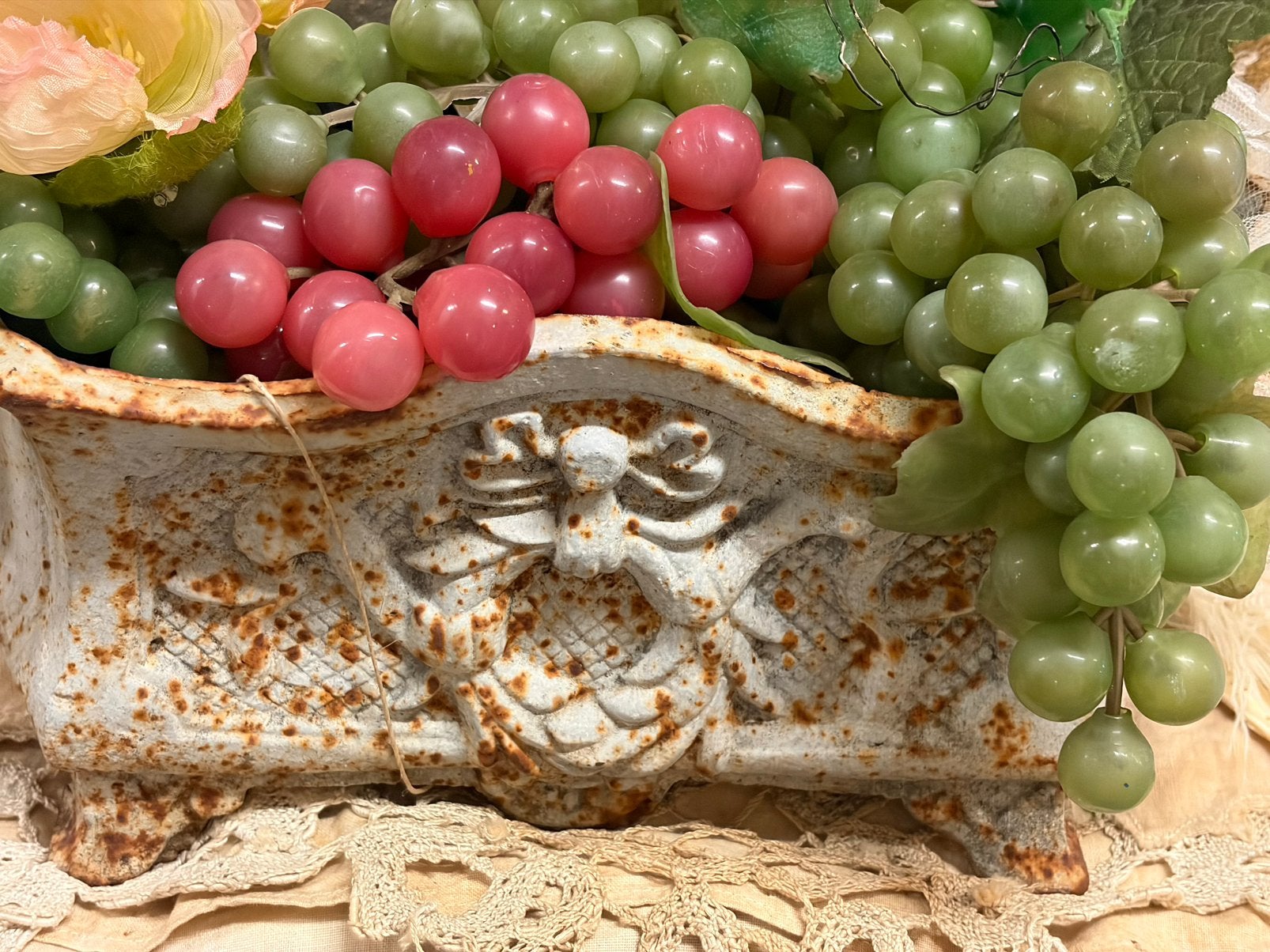 Antiek brocante plantenbak gietijzer, Antiek en Kunst, Ophalen of Verzenden