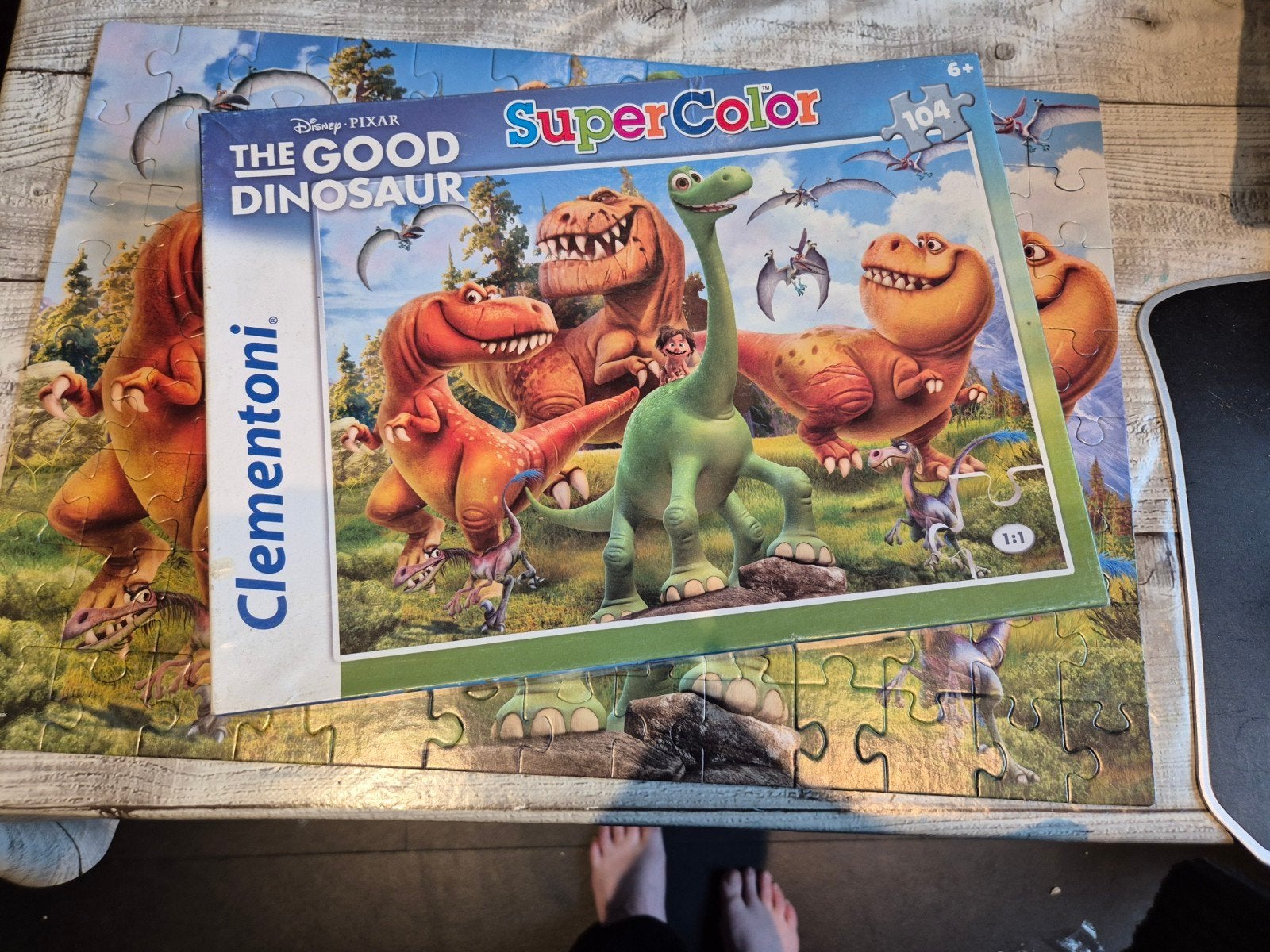 The good dinosaur puzzel clementoni dino dinosaurier, Ophalen, Meer dan 50 stukjes, Zo goed als nieuw, 6 jaar of ouder