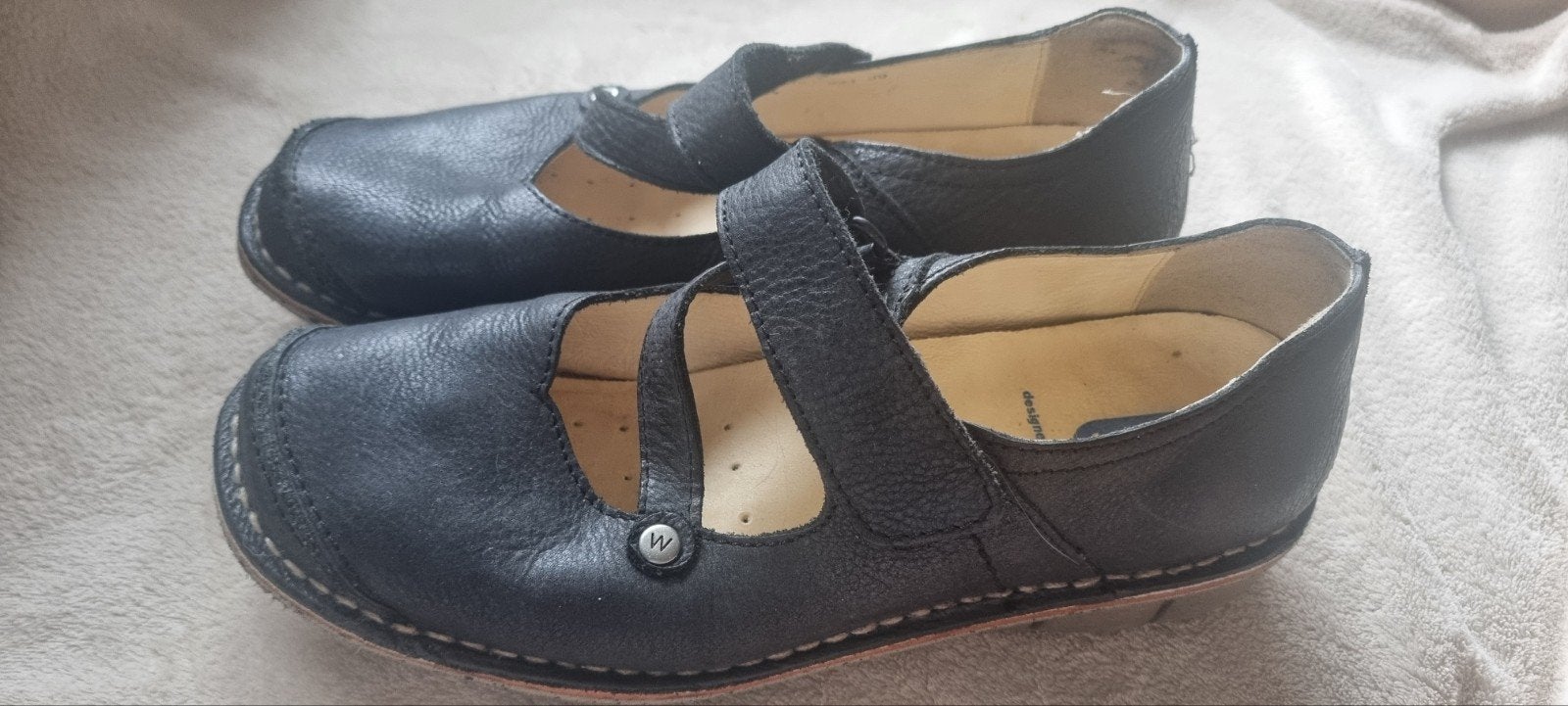 Wolky zwarte leren schoenen maat 39, Ophalen of Verzenden, Zo goed als nieuw, Zwart