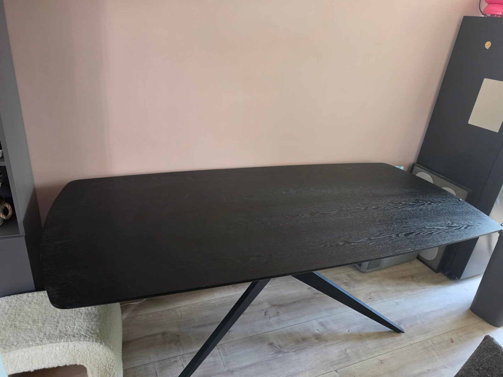 Eettafel Suzanne van Leen Bakker - Zwart, Huis en Inrichting, 200 cm of meer, 50 tot 100 cm, Zo goed als nieuw, Vijf personen of meer