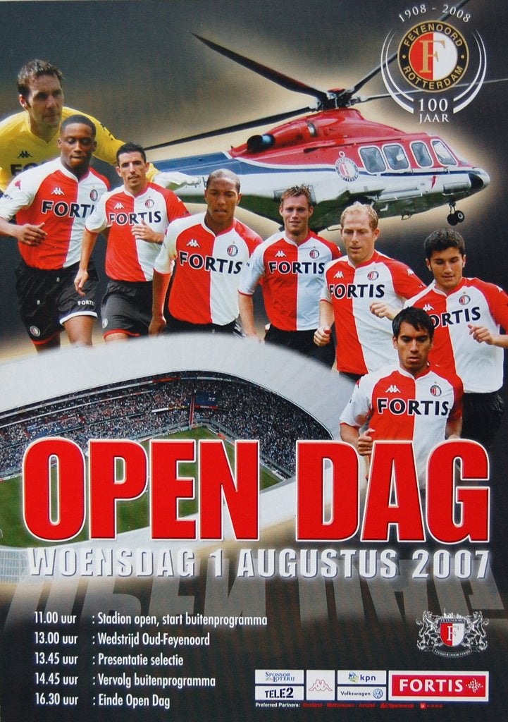 Feyenoord - Open Dag - 1 augustus 2007, Ophalen of Verzenden, Nieuw, Feyenoord, Poster, Plaatje of Sticker