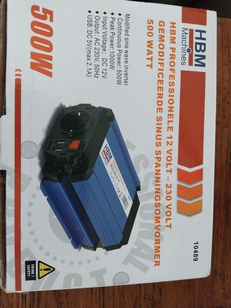 HBM Accu Omvormer 500W & Accutester 12V, Ophalen of Verzenden, Nieuw, Universele onderdelen