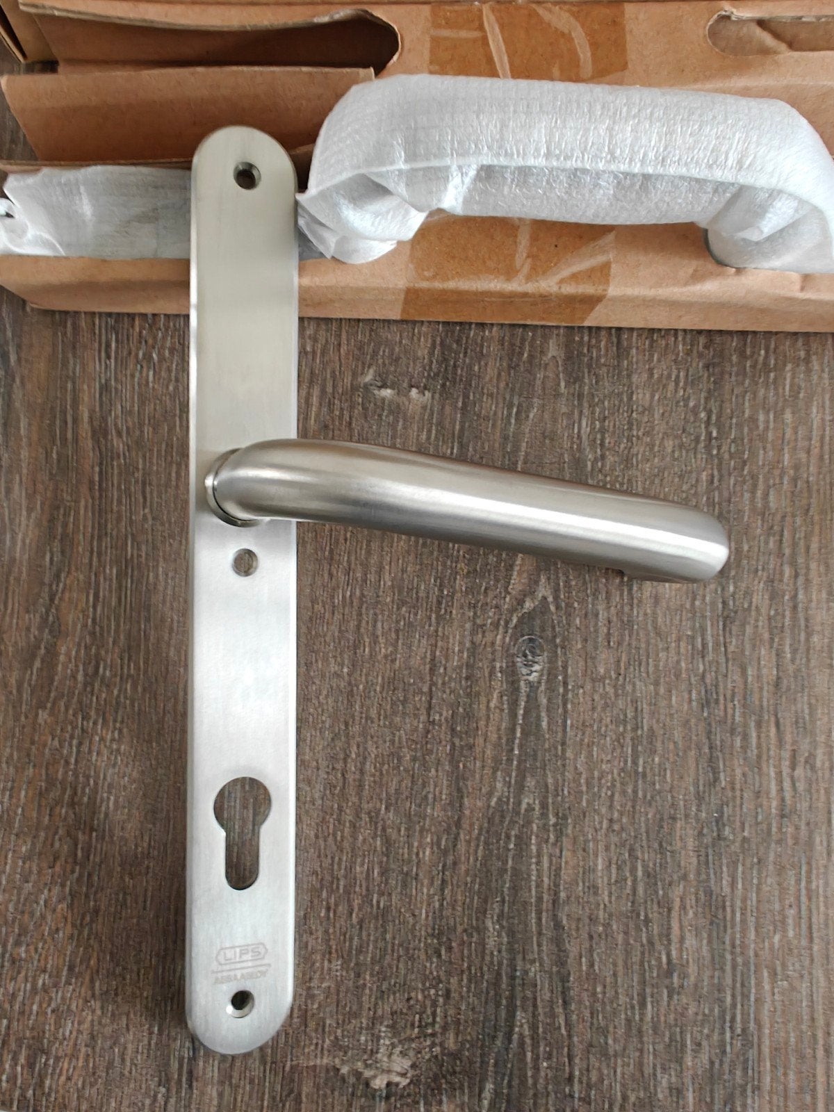RNSA Deurkrukken met schild, RVS, nieuw in doos, Ophalen of Verzenden, Nieuw