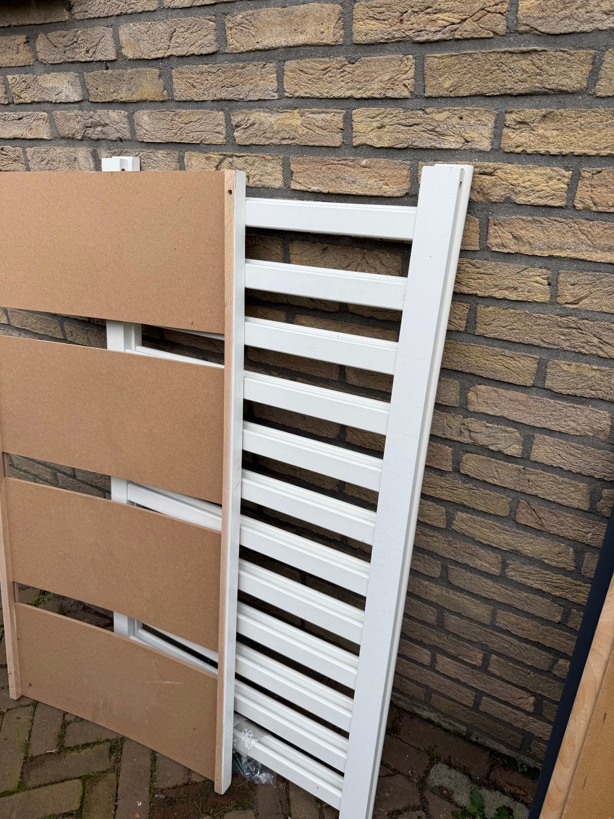 Wit ledikant met matras (gedemonteerd), Ophalen, Gebruikt, Ledikant