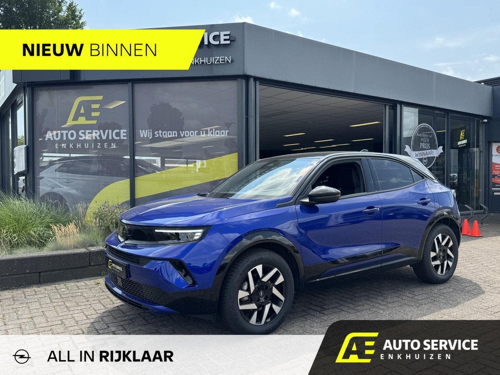 Opel Mokka 1.2 Turbo Hybrid GS Als nieuw! | 145 pk Hybrid! |, Auto's, Opel, Stof, Gebruikt, 1199 cc, Blauw