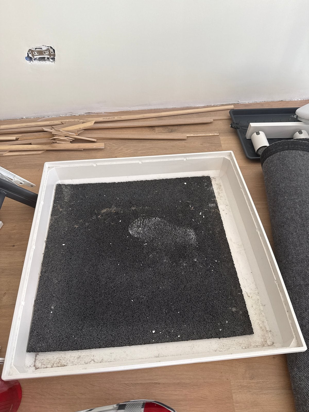 Lekbak voor onder de wasmachine, Ophalen, Gebruikt