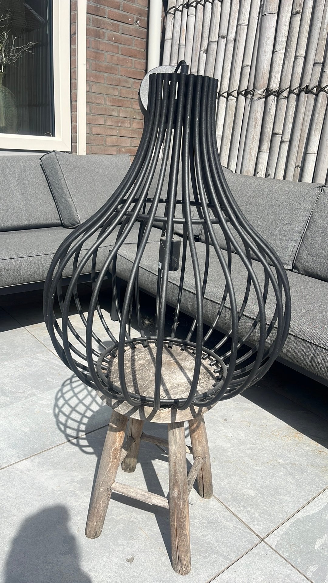 grote hanglamp hornbach, Ophalen of Verzenden, Nieuw, Zwart / barrok