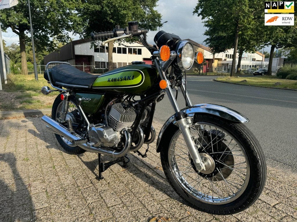 Kawasaki H1-F mach 3 500cc 3 cylinder 2 takt 2e eigenaar, on, Motoren, Bedrijf, Sport, 498 cc