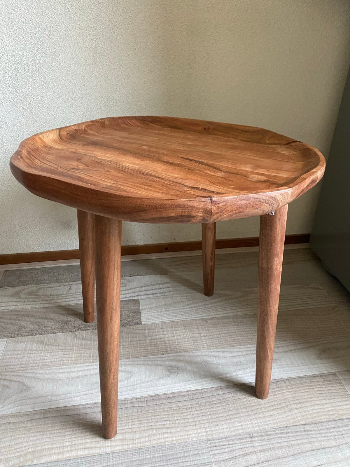 Tafel Pomax Artemis bijzettafel, acaciahout, handmade, nieuw, Huis en Inrichting, Ophalen, Minder dan 45 cm, Minder dan 55 cm